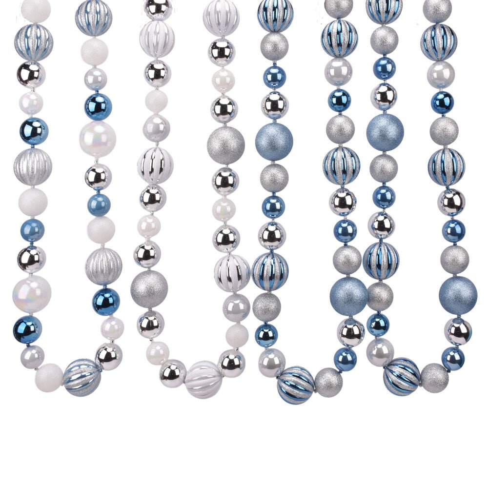 6Ft Ball Garland 80Mm 60Mm 50Mm With Hp - Country Silk
