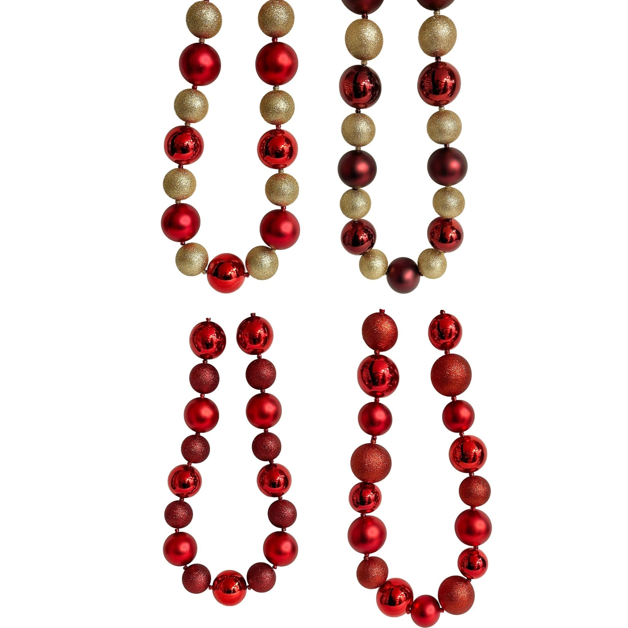 6Ft Shatterproof Garland 50 60Mm - Country Silk