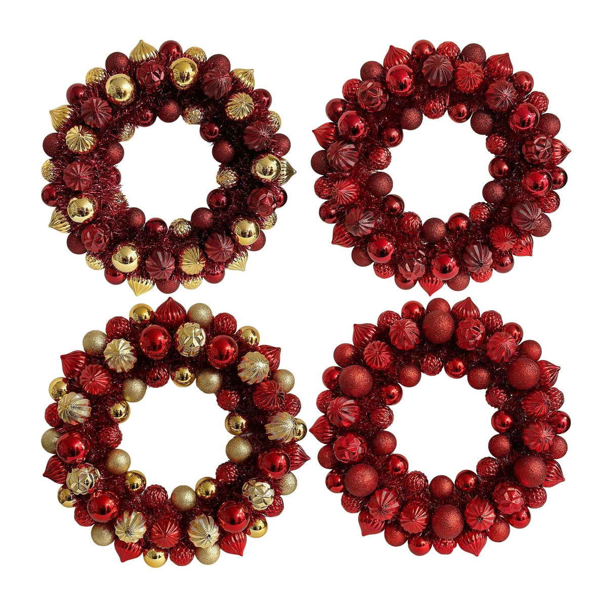 Shatterproof Ball Wreath - Country Silk