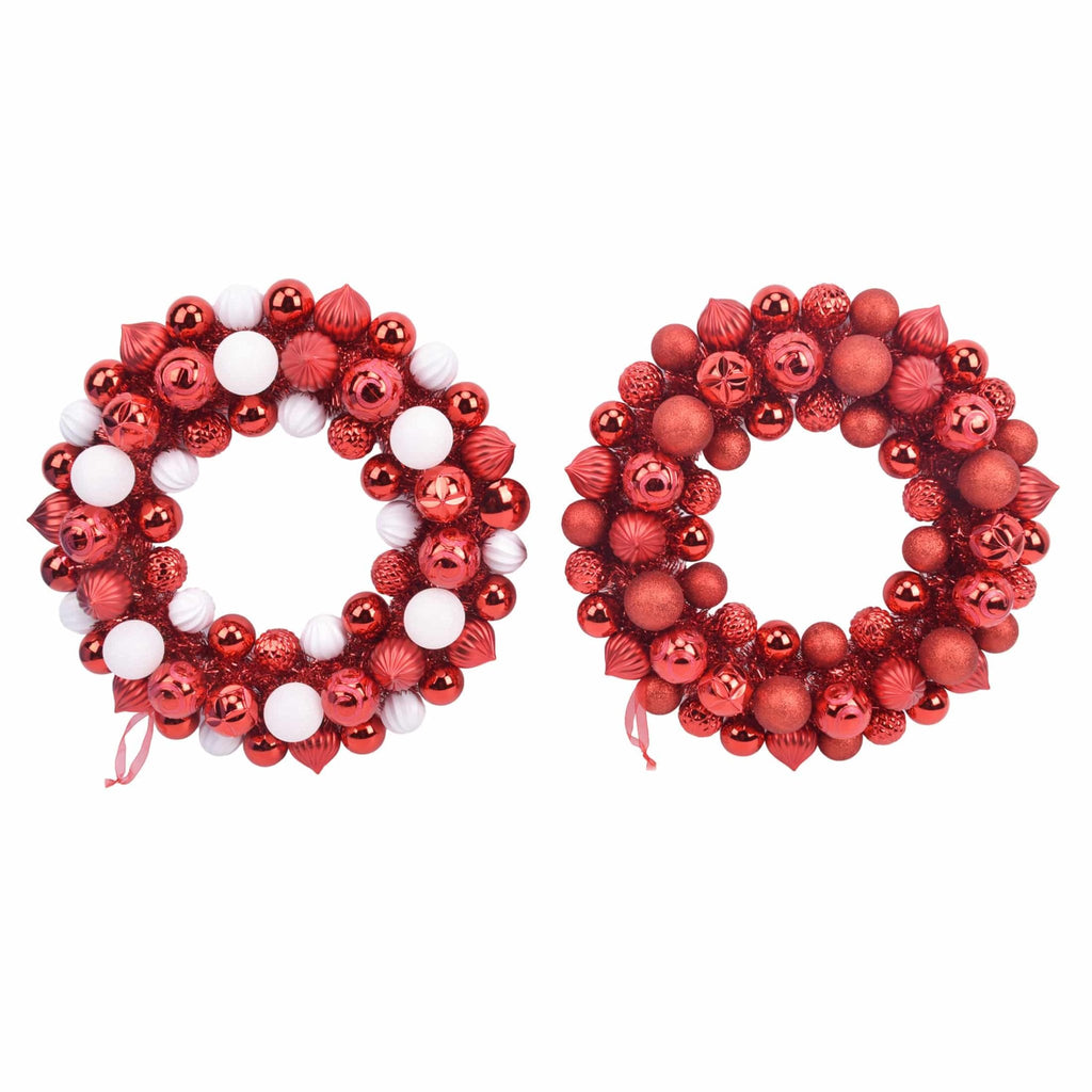 Shatterproof Ball Wreath - Country Silk