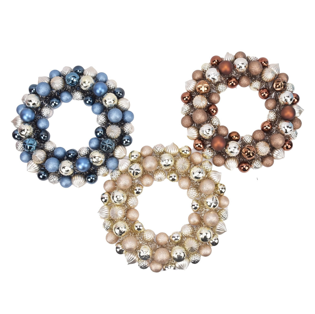 Shatterproof Ball Wreath - Country Silk
