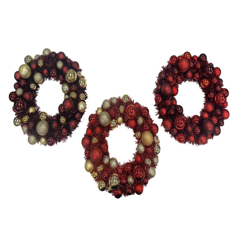 13.4In Shatterproof Wreath - Country Silk