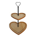 Val Heart Tier Tray - Country Silk